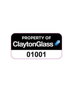 30x15mm Clayton Glass Tamper Asset Labels