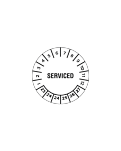 Serviced Stickers 25mm