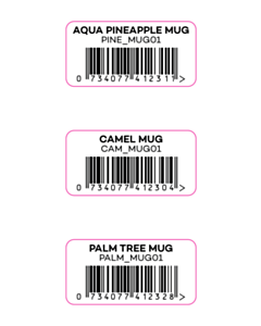 40x20mm Alice Peto 13-Digit EAN Barcode Labels - 62 Sorts 