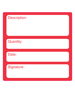 150x150mm Stock Take Labels 