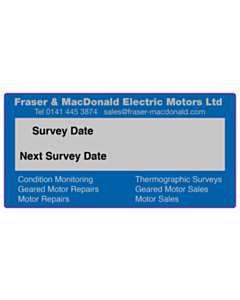 85x42mm Silver Survey Labels 