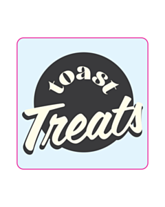 50x50mm Toast Treats Clear Labels 