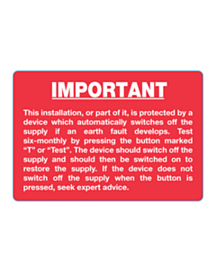 95x65mm Red RCD Loxtons Label