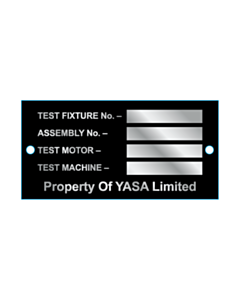 60x30mm Aluminium Labels 