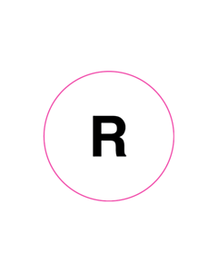 15mm "R" Size Labels 