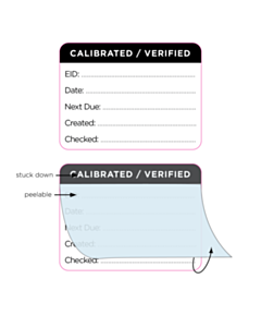 30x40mm Write and Seal Calibration Labels 