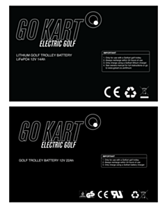 110x170mm Go Kart Labels - 2 Sorts 