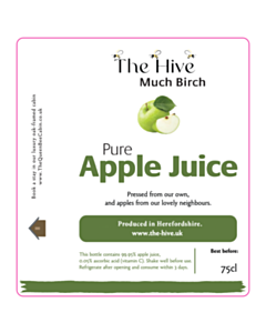 90x100mm Apple Juice Labels 