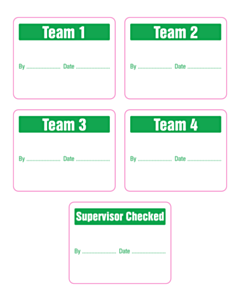 50x40mm Passed Labels - 5 Sorts 