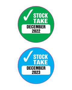 30mm Stock Take Labels