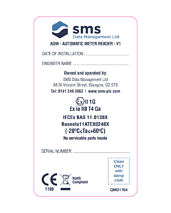 70x30mm ADM Automatic Meter Reading Labels 
