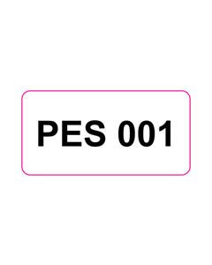 50x25mm PES Number Labels 