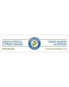 60x240mm Green Olive Brighton Labels