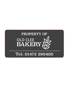 75x32mm Old Clee Bakery Tray Labels