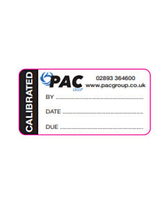 50x25mm PAC Group Calibrated Labels