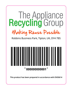 92x70mm Appliance Recycling Group Labels