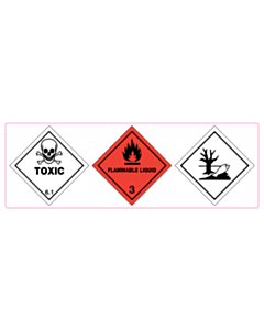 100x300mm Combined Hazard Label