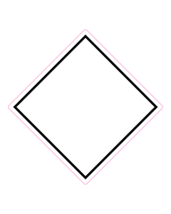 140x140mm Blank White Diamond Labels