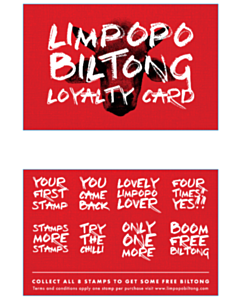 85x55mm Limpopo Loyalty Caords