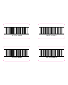 57x32mm Roebuck Estates Barcode Labels - 4 Sorts 