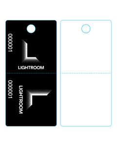 125x60mm Lightroom Cloakroom Tags