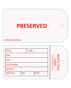 134x70mm Preserved Tags