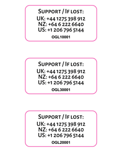 40x20mm Chorus Asset Labels - New Zealand 