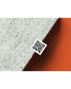 QR Code Labels Vinyl 25x25mm