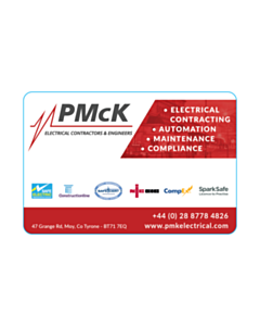 60x40mm PMK Electrical Contact Detail Labels