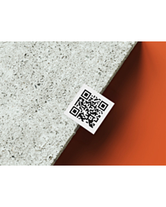 QR Code Labels Vinyl 38x38mm