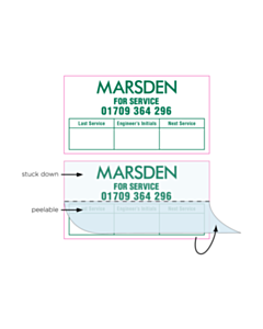 40x25mm Marsden Write and Seal Labels - Small