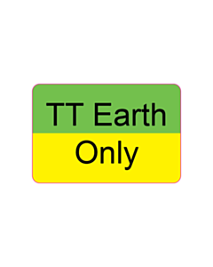 20x30mm TT Earth Only Labels