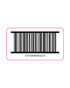 57x32mm Roebuck Estates Barcode Label - 1 Sorts