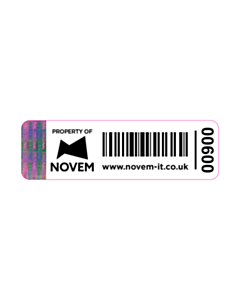 60x18mm Novem Asset Labels