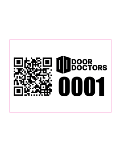 50x70mm Door Doctor QR Asset Labels
