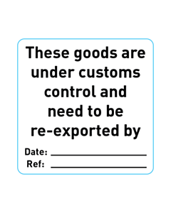 50x50mm Re-Export Label