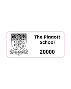 56x25mm The Piggott School Asset Labels