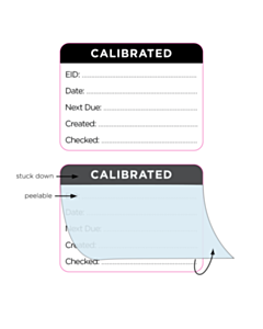 30x40mm  Replimune Write and Seal Calibration Labels 