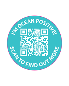 50mm Diameter Ocean Positive Label