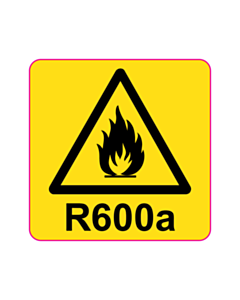40x40mm R600a Label