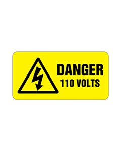 Danger 110v Stickers
