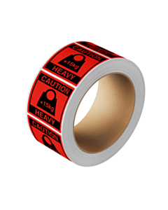 Caution +15Kg Heavy Labels 100x100mm