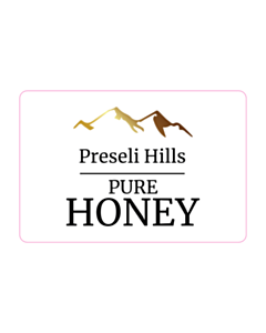 75x50mm Preseli Hills Pure Honey Label