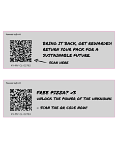 180x60mm QR Code Reward Labels