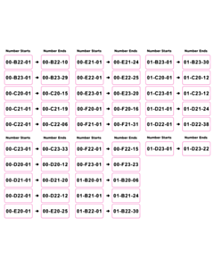 Stourton Desk List Labels