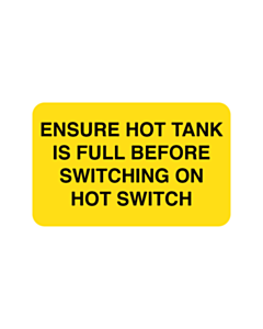 50x25mm Full Hot Tank Label