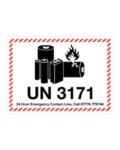 TGA Mobility UN3171 Battery Label