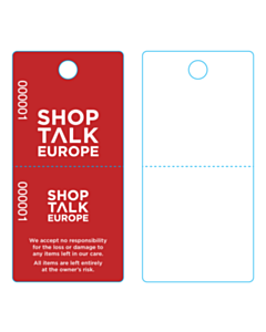 Shoptalk Europe Cloakroom Tags