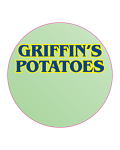 90mm Dia Griffins Potatoes Labels