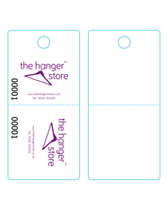 The Hanger Store Cloakroom Tags